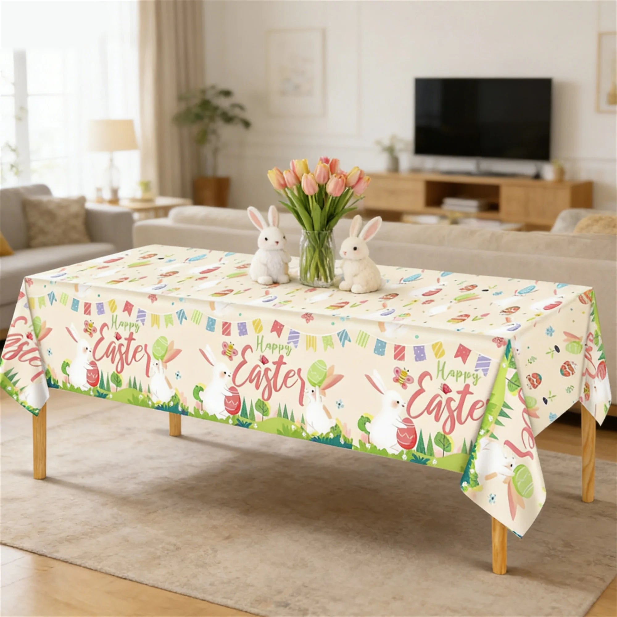 Casa & Co. Easter Bunny Tablecloth