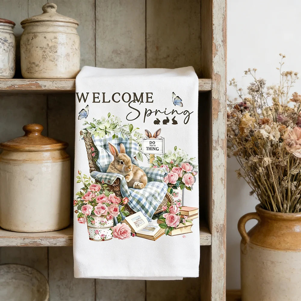 Casa & Co. Spring Bunny Kitchen Towel