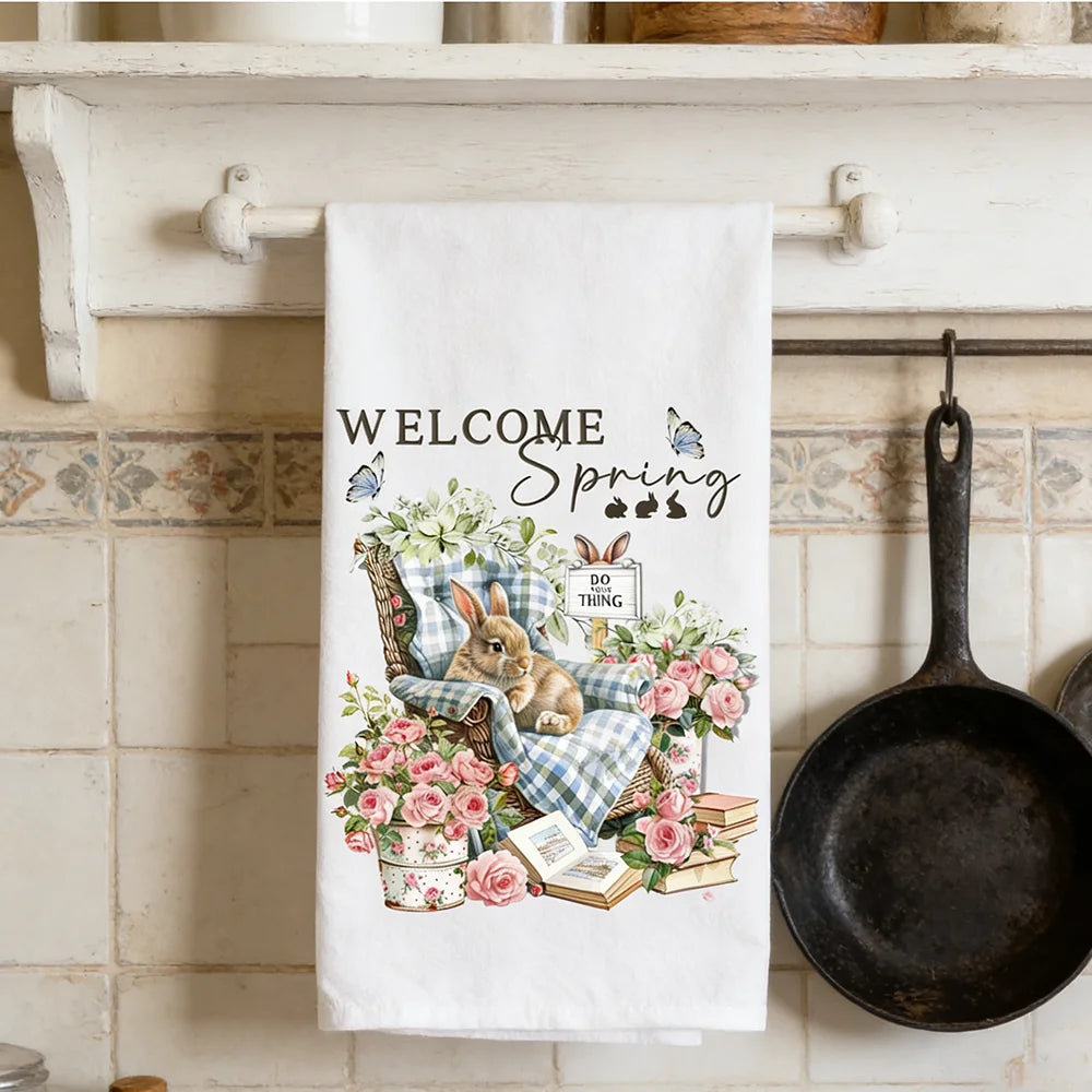 Casa & Co. Spring Bunny Kitchen Towel